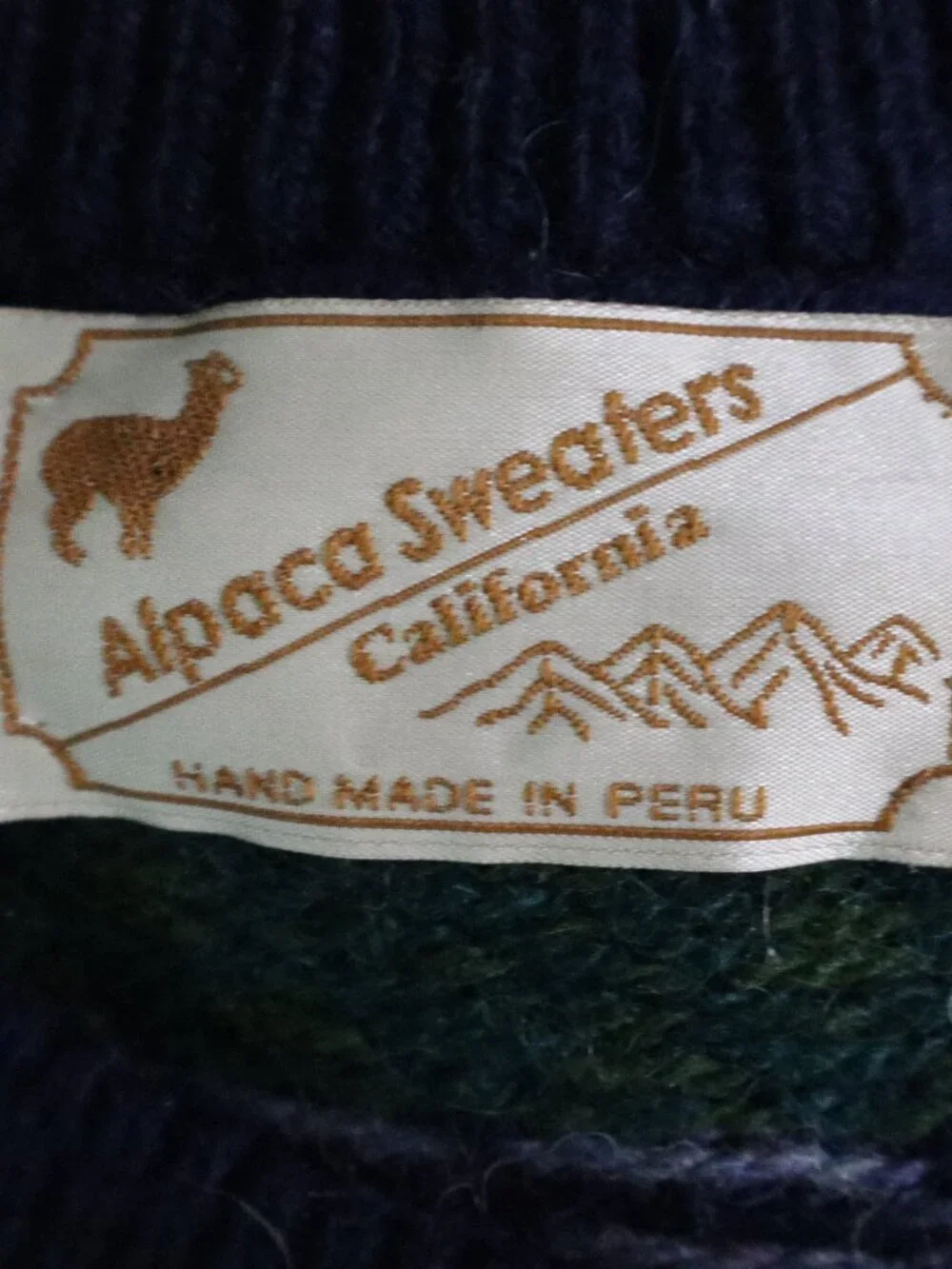 Alpaca Sweaters California handmade peru